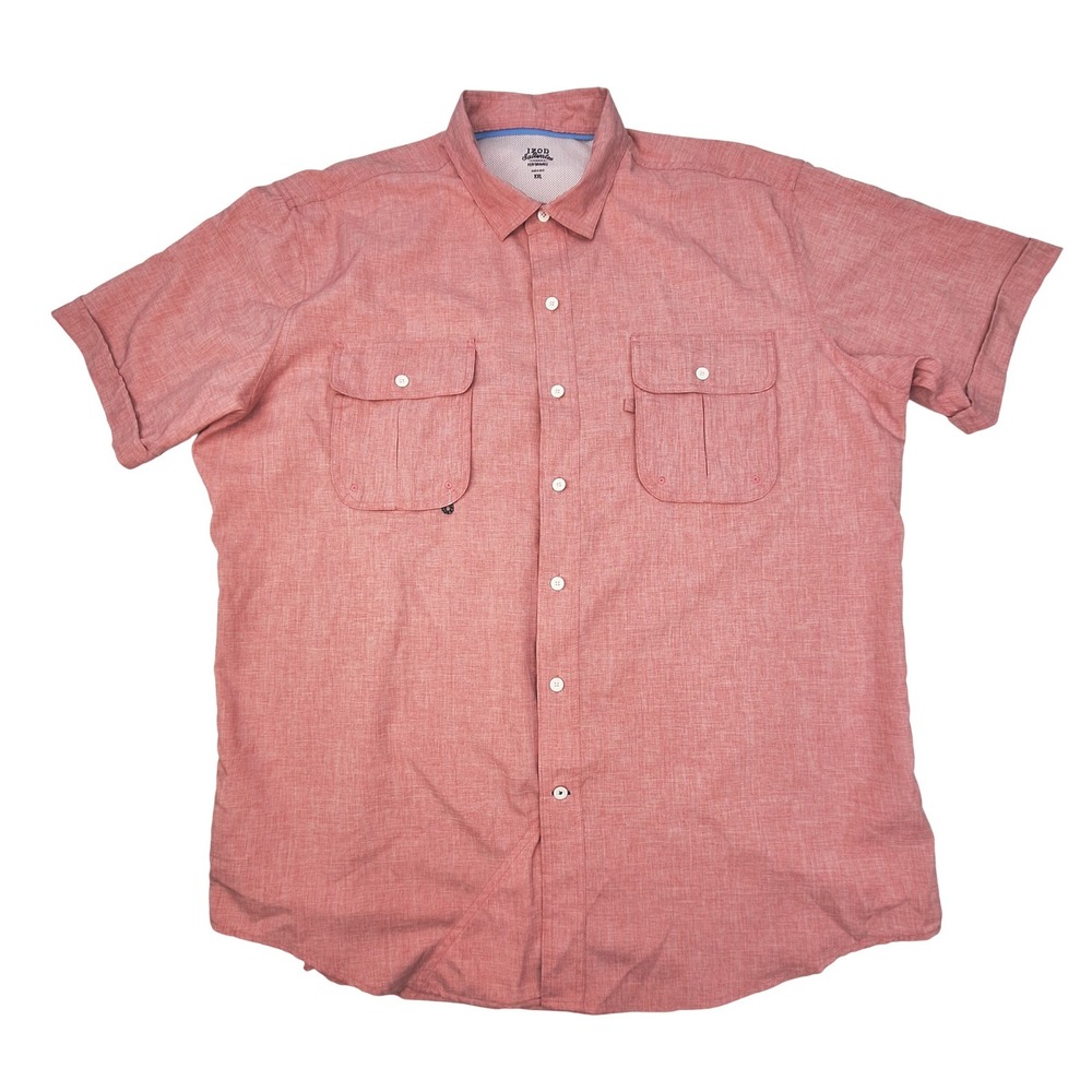 IZOD Saltwater Shirt Mens XXL Red Performance Vented Quick Dry‎ Fishing